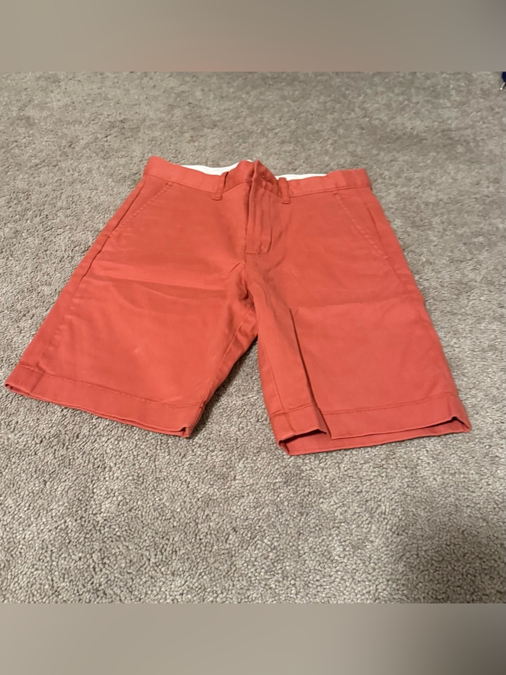 Crewcuts Coral Flat-Front Chino Shorts
